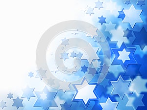 Background with Magen David stars