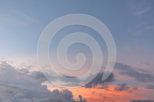 Background with magic of the sky and clouds at dawn and twilight part 3