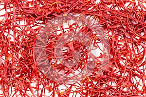 Background - many crocus saffron threads