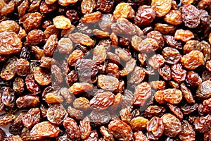 Background many raisins tasty brown color texture