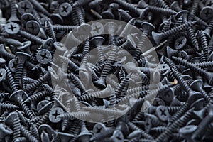 Background of many screws