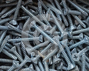 Background of many screws