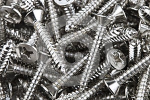 Background of many screws