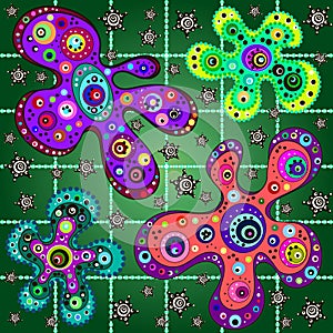 Background Martian flowers