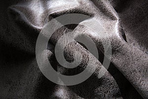 Background mashed leather with texture