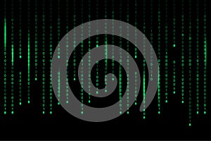 Background matrix. Binary code background. Vector illustration.
