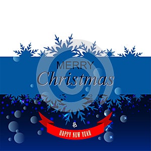 Background of Merry Christmas and Happy New Year