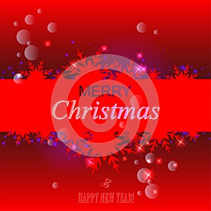 Background of Merry Christmas and Happy New Year