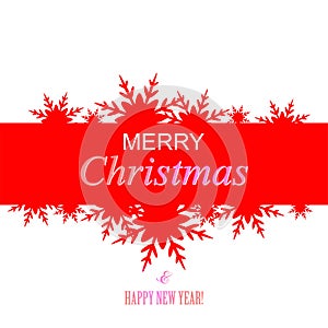 Background of Merry Christmas and Happy New Year