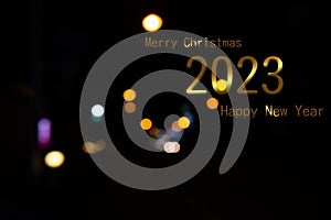 2023 Background Merry Christmas and Happy New Year