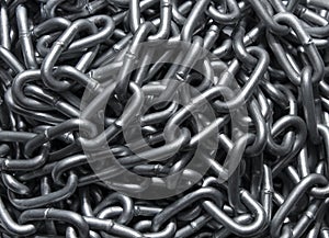 Background of a metal strong chain