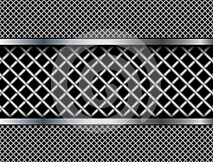 Background metallic grid pattern