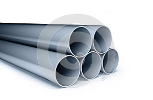 Background metallic pipes