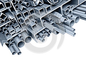 Background metallic pipes