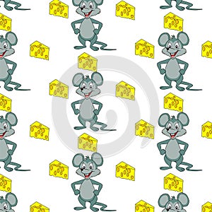 Background of mice and cheese