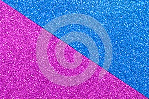 Background mixed glitter texture blue and purple, abstract background isolated