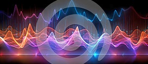 Panorama of Solfeggio Frequencies. AI generated.
