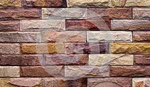 Background of modern stone brick texture.