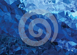 Background modern texture triangle geometry abstract strong blue