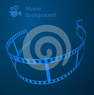 Background movie blue