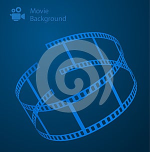 Background movie film strip
