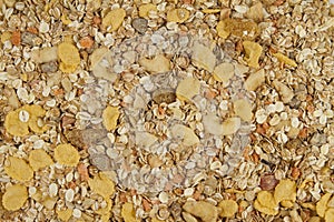 Background of muesli