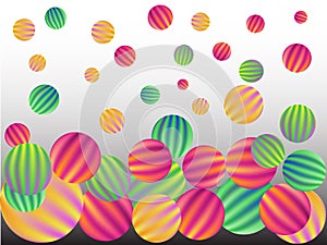 Background of multi-colored spheres.