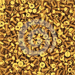 Background of multiple gold bolts