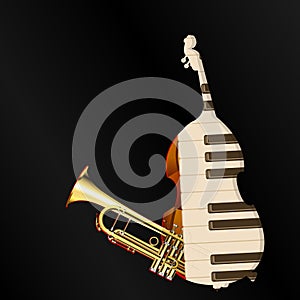 Background music jazz instruments