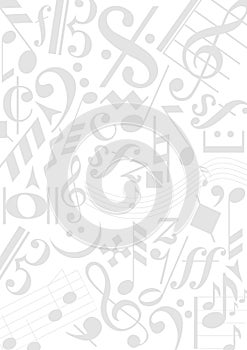 Background music notes
