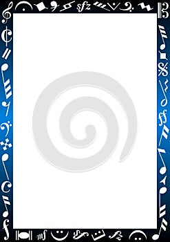 Background with music signs