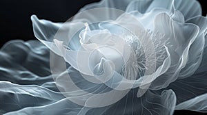 Background with Mystical Translucent Abstract Flower