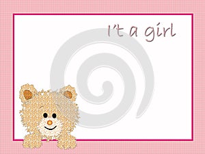 Background for new born female