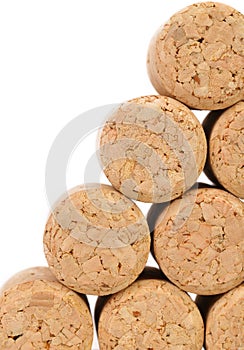 Background of new champage corks.