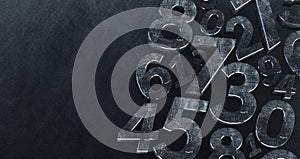 Background of numbers. from zero to nine. Abstract Numbers.