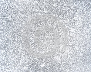 The Background from numerous bubbles of detergent.