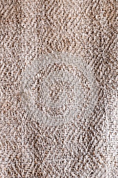 Background of old bag with texture of knitted thread