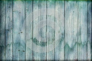 Background from old boards turquoise green color