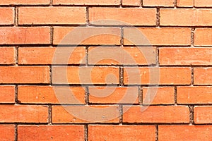 Background. Old brick wall texture of red color