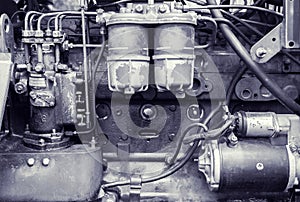 Background of an old engine