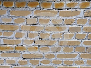 Background of an old orange brick wall