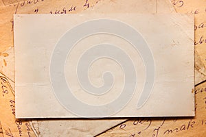 Background with old papers and letters
