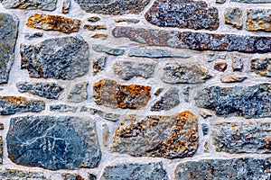 Background of old stacked stone wall