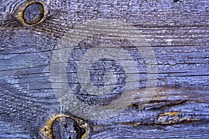 Background - old surface of a wooden pine board. Close-up. On the surface, in some places, a dried resin appears