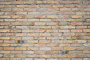 Background of old vintage brick wall