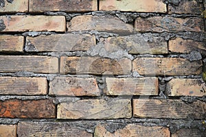 Background of old vintage brick wall