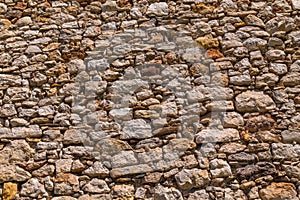 Old vintage stone wall