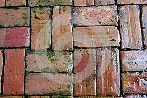 Background of oldclay bricks