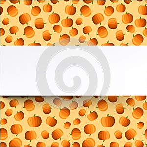 Background with halloween pumpkins pattern.