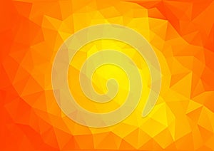 Orange Geometric Pattern